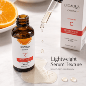BIOAQUA Vitamin C Face Serum 30ml showing lightweight serum texture