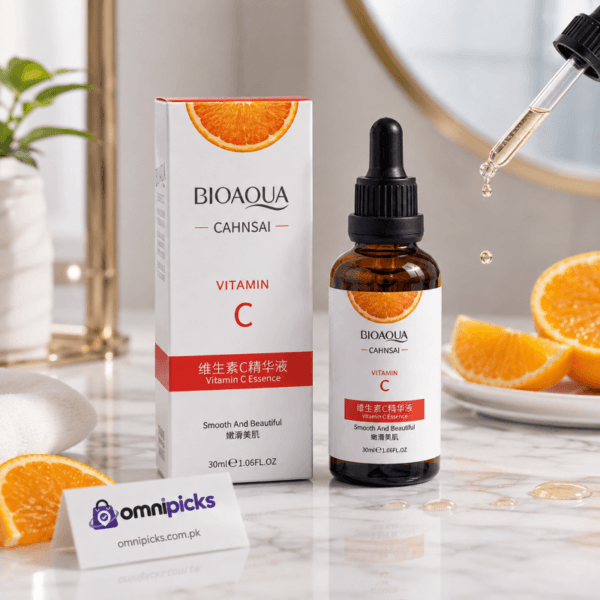 BIOAQUA Vitamin C Face Serum 30ml with dropper bottle and box