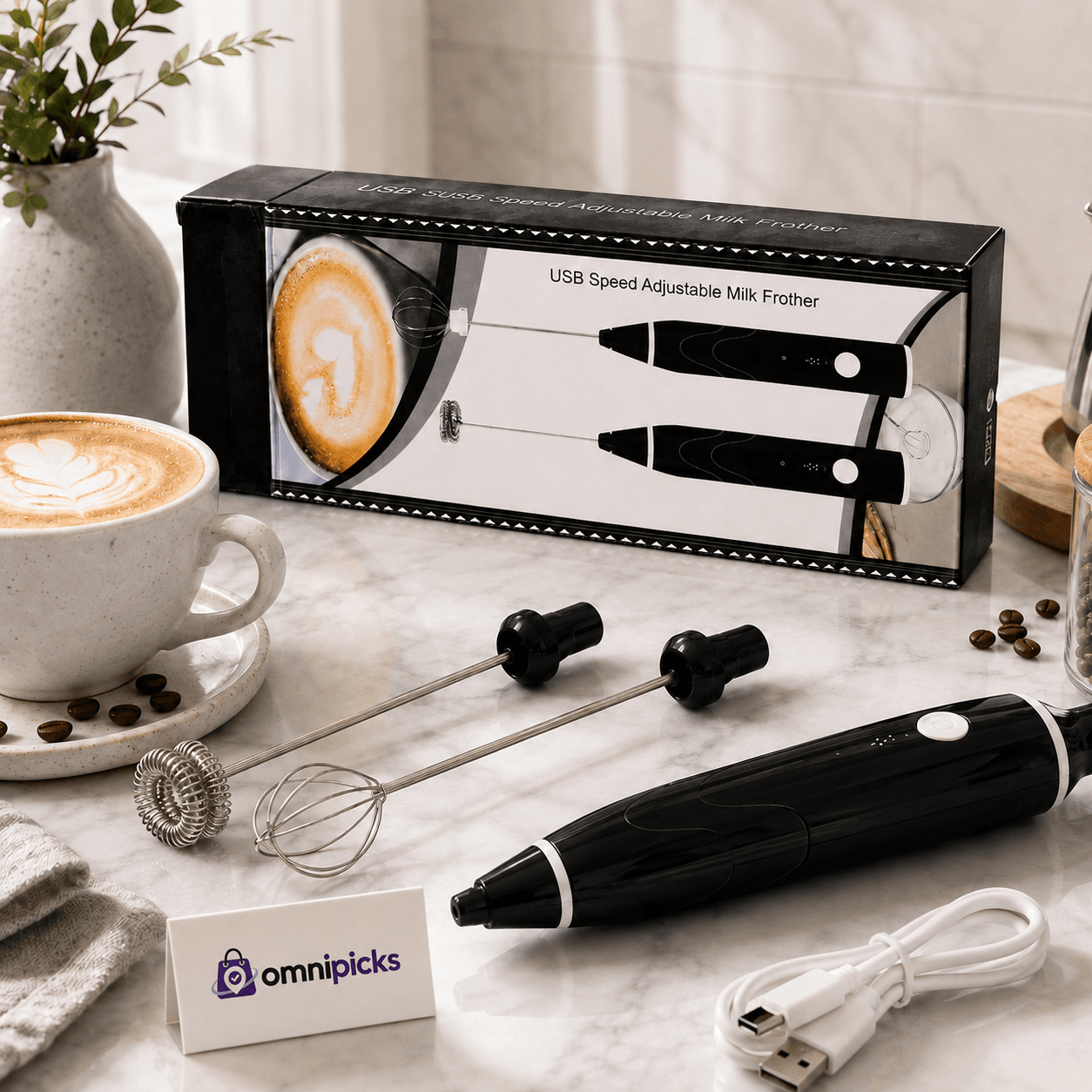 Rechargeable Milk Frother