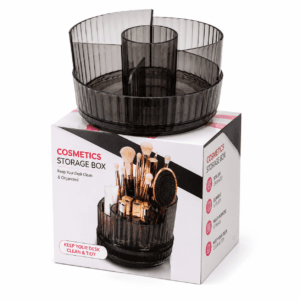 Cosmetic Storage Box and Makeup Brush Holder Organizer