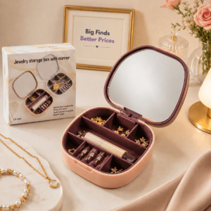 Portable Jewellery Box for Travel and Everyday Storage