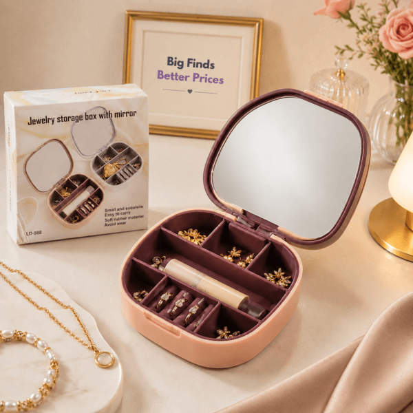 Portable Jewellery Box for Travel and Everyday Storage
