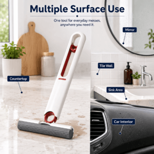 Mini Mop for Kitchen, Bathroom and Tabletop Cleaning