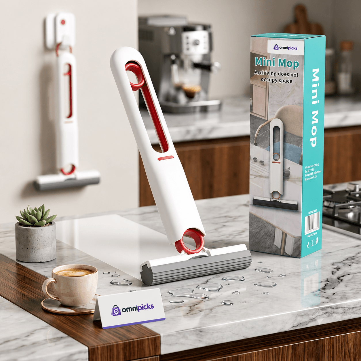 Mini Mop for Kitchen, Bathroom and Tabletop Cleaning 1 Mini Mop