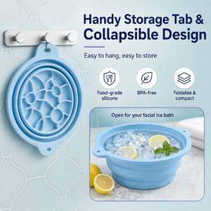 Foldable Silicone Ice Face Bowl for Cooling Skincare Routines