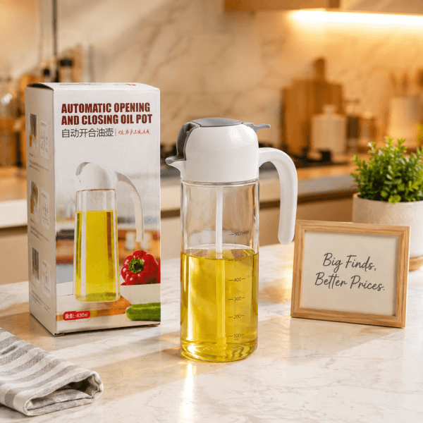 Automatic Oil Bottle for Everyday Kitchen Oil Pouring