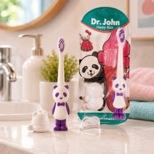 Dr. John Kids Toothbrush with Toy for Daily Brushing