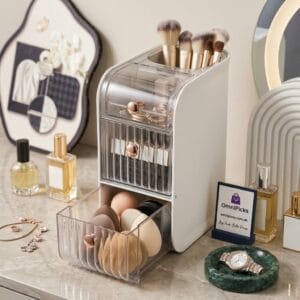 Makeup organizer with innovative design