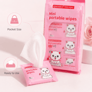 Wet wipe used for quick hand cleaning
