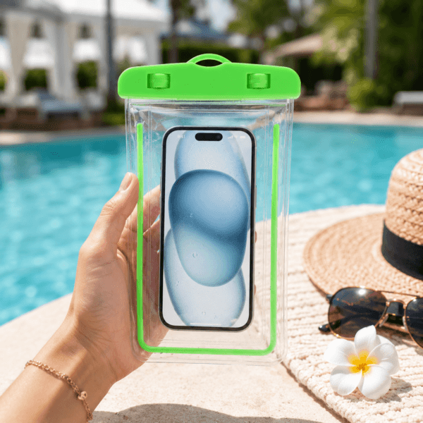 Phone Pouch for Water Protection with Secure Top Closure
