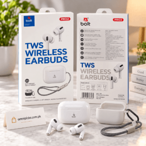 Earbud worn for wireless music and calls