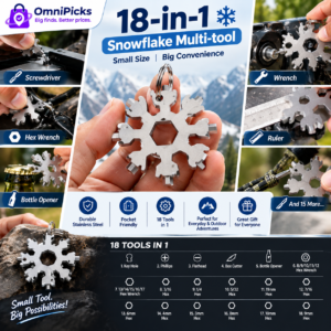 18-in-1 screwdriver keychain snowflake multi-tool in Pakistan